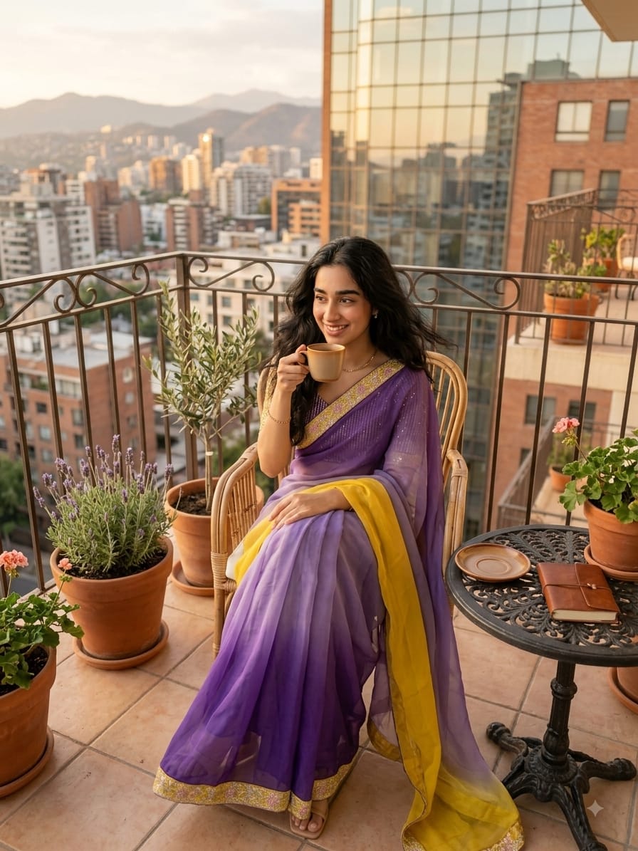 Raashika Fancy Satin Embroidery Sequin Saree
